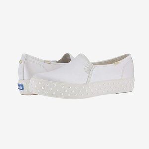 Keds x Kate Spade New York Triple Decker Pearl Sneakers, Size 9